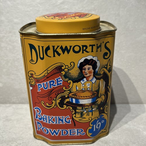 Duckworth's Pure Baking Powder 7" Tin Vintage Replica Kitchen Collectible✅ - Picture 3 of 6