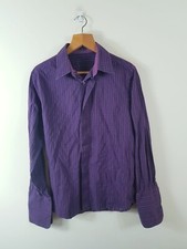 New Look   Mens Easy Iron- Purple Shirt - Size Medium