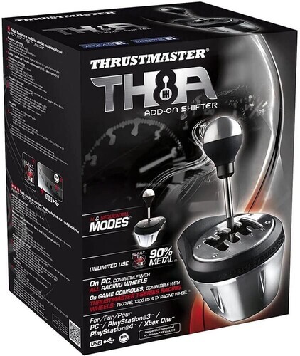 THRUSTMASTER TH8Aシフター Add on shifter TH8A Shifter Add-On - Farming / Trucking, Racing, Sim racing