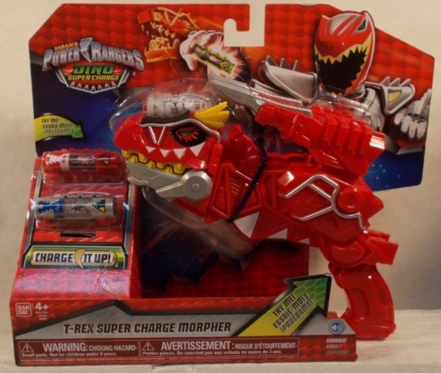 Power Rangers Dino White Limited Edition T Rex Super Charge Morpher Supercharge for sale online