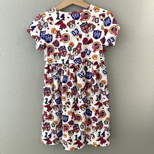 Gymboree Varsity Patch Babydoll Dress - Prep School - Halo White - 8 - Picture 6 of 8