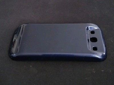 Samsung Galaxy S3 Extended Battery Door Back Cover Replacement Plate Black/Blue