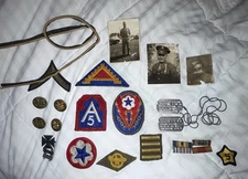 WWII NOK Dog Tag Group Ohio Qm Europe Named Grouping ID Quartermaster Photo Lot