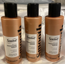 Suave Anti-Frizz Smoothing Serum 4.75 oz each For 24 Hr Control- Lot of 3- RARE
