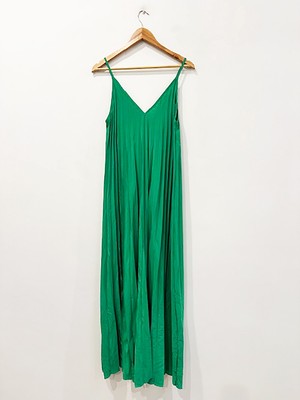 Designer P.A.R.O.S.H Size S Pleated Silk Maxi Shift Women's Dress