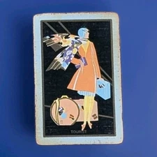 Antique 1920-1930 Congress 606 "Tourist" Art Deco Playing Cards, Full Deck