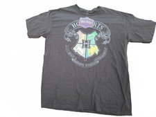 Harry Potter Hogwarts Crest Black T-Shirt NEW WITH TAGS XL