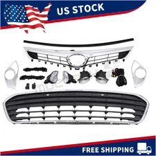 Front Grille Fog Signal Lights Bracket Set For 2013-2015 Toyota Avalon