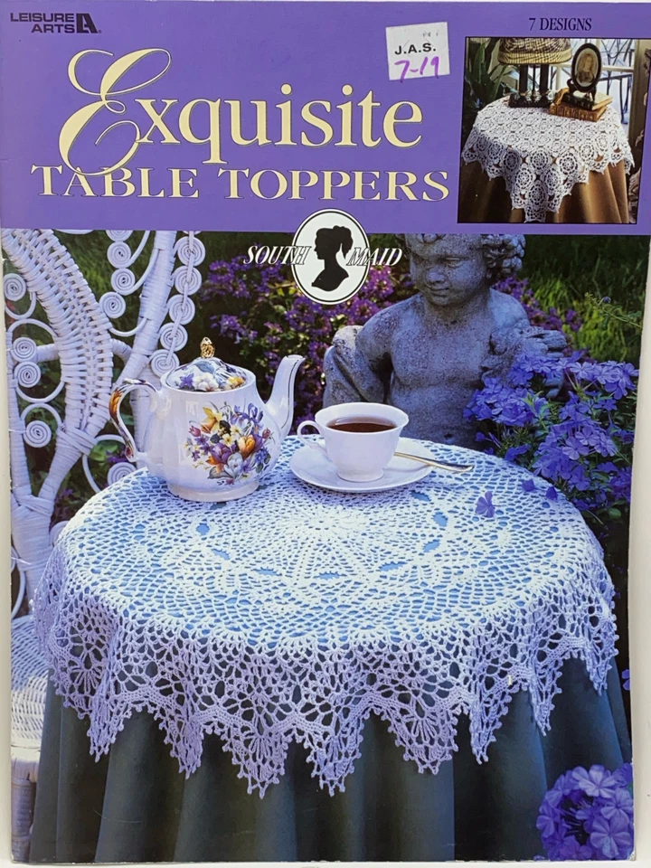 Doily Crochet Doilies Pattern Book Lot 9 Leisure Arts American School Pineapple - Image 2 of 4