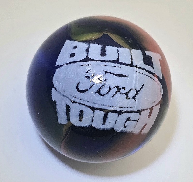 BUILT FORD TOUGH COLLECTORS ADVERTISING MARBLE .979" #179
