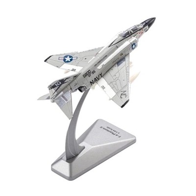 Durable 14cm Diecast Alloy 1/144 Scale US Navy F-4 Phantom II Fighter Model