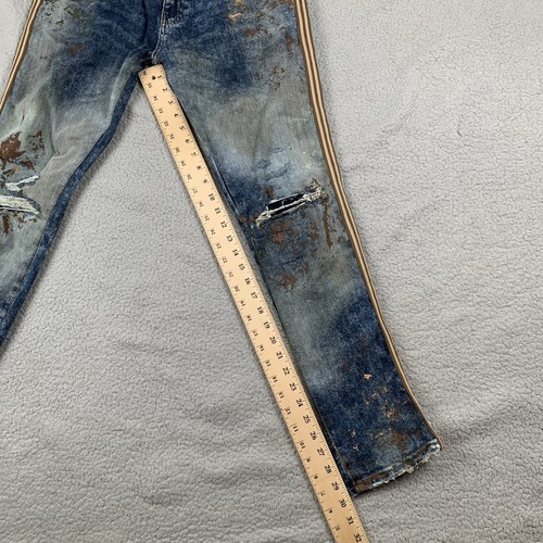 Jordan Craig Denim Jeans Mens 34x32 (Fits 34x30) Blue Distressed Legacy Edition - Picture 15 of 18