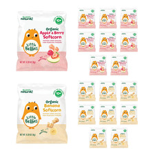 Organic Softcorn Variety Pack, Apple Berry and Banana Pack of 18 X 0.28 Oz In