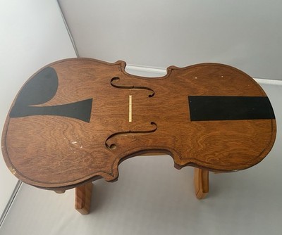 Vintage Wood Handcrafted Violin Stool