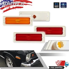 Amber/Red For 70-74 Chevy Nova Front Rear Fender Side Marker Lamps Reflector OEM