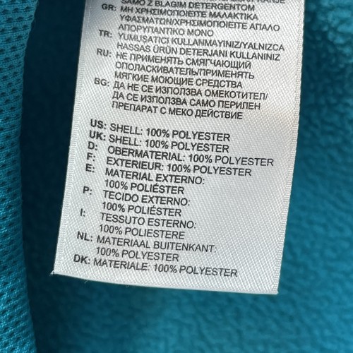 Adidas Outdoor Womens Running Track Jacket L Turquoise Blue Climawarm Fleece - Picture 11 of 24