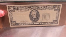 PMG 65 EPQ $20 Twenty Federal Reserve Note 1988, Obstructed Printing Error
