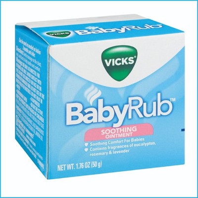 Vicks BabyRub Soothing Ointment 1.76 oz (50 g) Fragrance Eucalyptus & Lavender