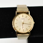 Vintage Seiko Quartz 2621-0140 Gold Plated Dress Watch Japan Works New Battery
