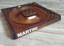 Martini Glas Aschenbecher Vintage Made In France Bernsteinfarben F.J. Paris