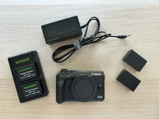 Canon EOS M6 24.2MP Digital Camera - Black (Body Only) - Extras