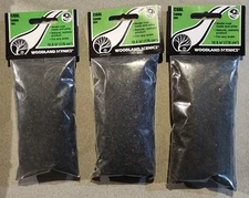 Woodland Scenics ~ COAL (LUMP) ~ B93 ~ 9 Cu. Inches ~ New/Sealed Lot Of 3
