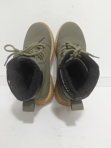 BALYGHAIOA GRAY FAUX LEATHER OUTDOOR CASUAL COMFORT ANKLE MENS 10/43 BOOTS - Picture 4 of 5