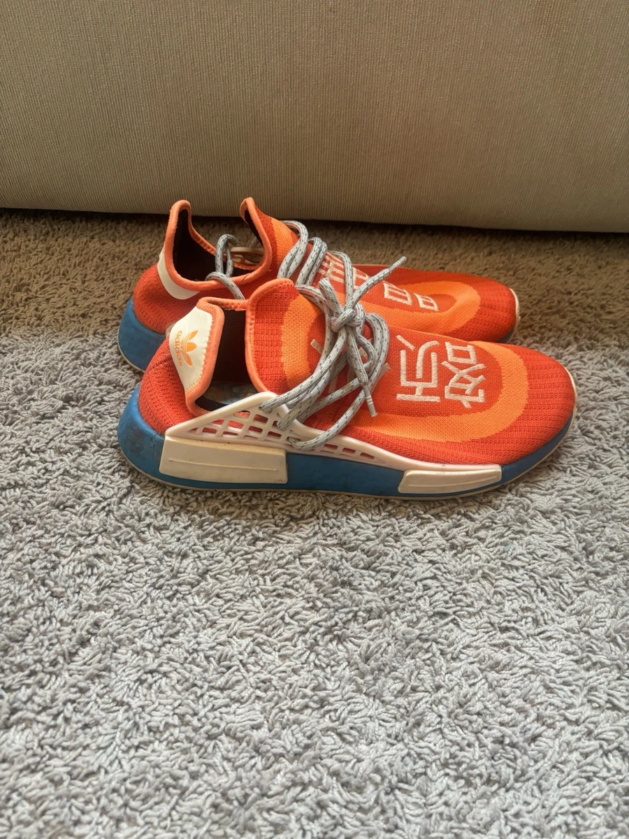 adidas gazelle silver green womens Adidas x Pharrell Williams Men's HU NMD Orange Low Top Sneakers