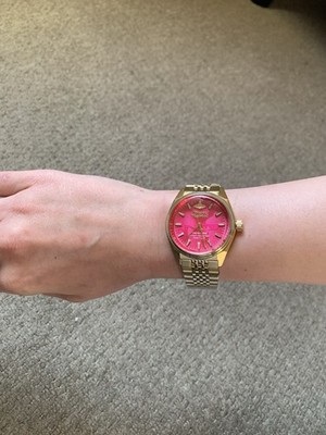 Vivienne Westwood Time Machine Women's Watch Pink/Gold | eBay