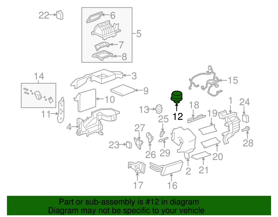 Motor Soplador de Calefacción y Aire Acondicionado Original GM con Rueda 22896430 CANTIDAD 1 Foto 2 de 4