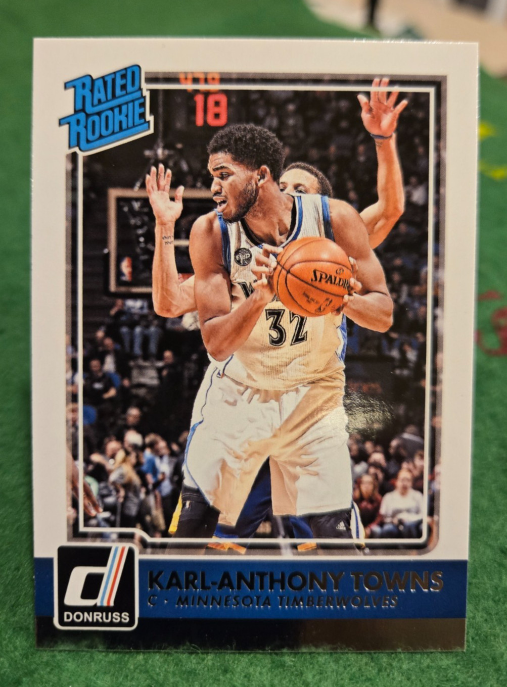 2015-16 Panini Donruss Basketball - Rated Rookie Karl-Anthony Towns #208 (RC)