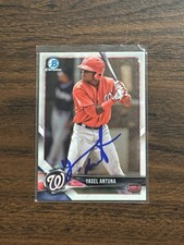 2018 Bowman Chrome Prospects Yasel Antuna #BCP173 IP Signed Autographed 