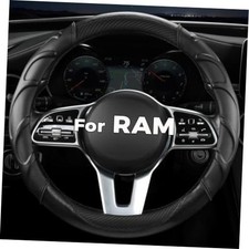 Customized Auto Car Steering Wheel Cover for Dodge RAM 1500 2500 3500, 15.5