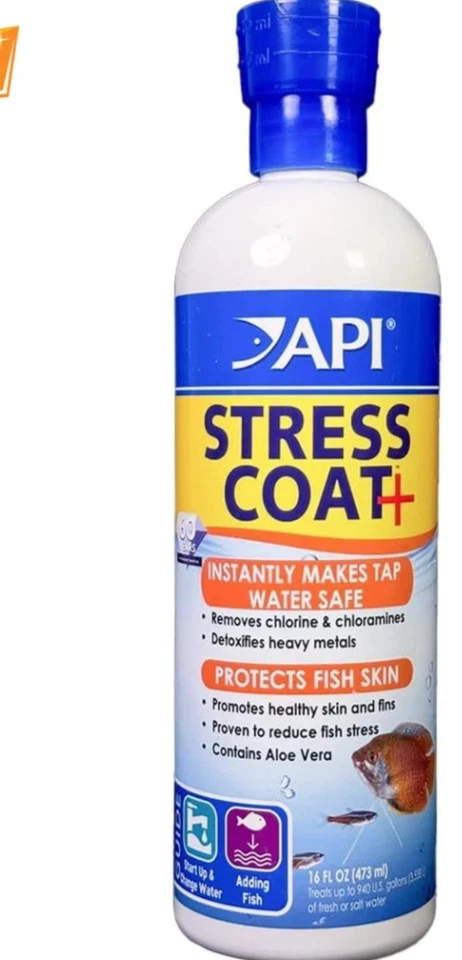 2 Pack API STRESS COAT Aquarium Water Conditioner 16 oz Bottle Ea Exp 06/28 - Image 2 of 4