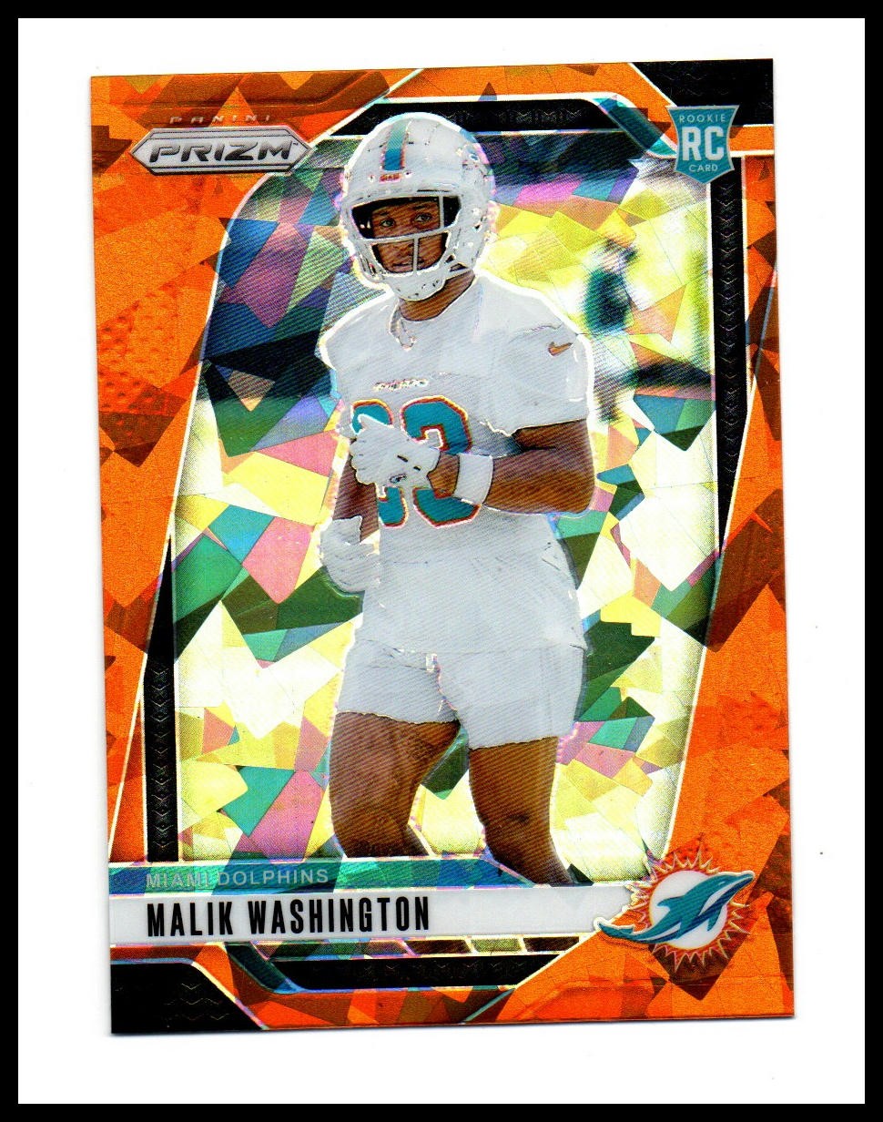 2024 Panini Prizm #371 Malik Washington Orange Ice