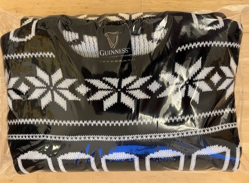 Large 42" inch chest - Guinness Stout Beer Ugly Christmas Jumper Sweater Xmas - Picture 6 of 6