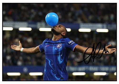 11151. Christopher Nkunku Signed Pictures (A4 Prints) Chelsea Leipzig PSG Milan