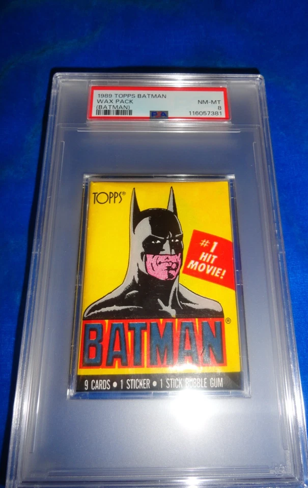1989 Topps Batman Wax Pack PSA 8 NM-MT only one higher - Image 2 of 4