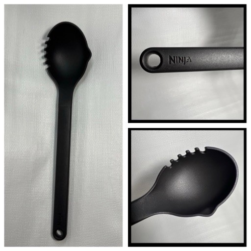 Ninja Food Spoon-Ladle Scoop With Teeth Multi Purpose Black