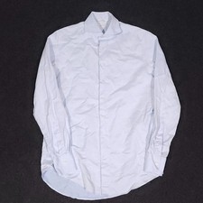 Suitsupply Button Up Dress Shirt 38-15 Slim Blue Long Sleeve Egyptian Cotton