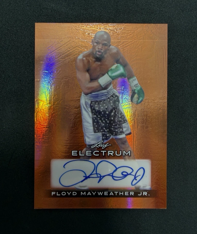 2024 Leaf Electrum TMT Floyd Mayweather Jr Auto - SP Bronze Foil Card 20/20 - Image 2 of 4