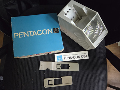 PENTACON DB1 Diabetrachter Desktop grau 3x Vergrößerung tragbar Set