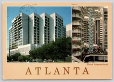Atlanta Georgia Omni International Ice Skating Rink Atrium David Noble Postcard