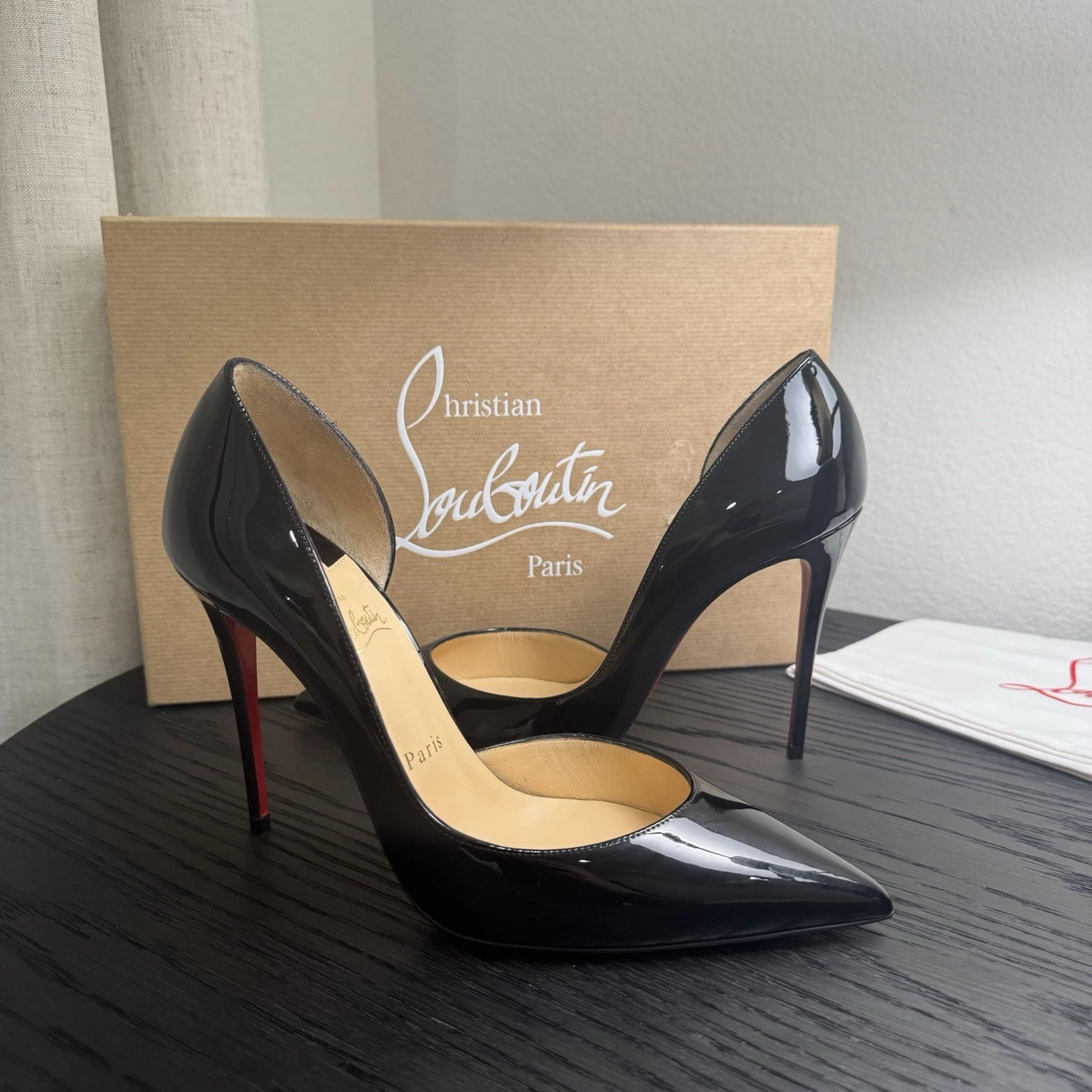 Christian Louboutin — Christian Louboutin Iriza 100 Pumps Patent Black 38.5