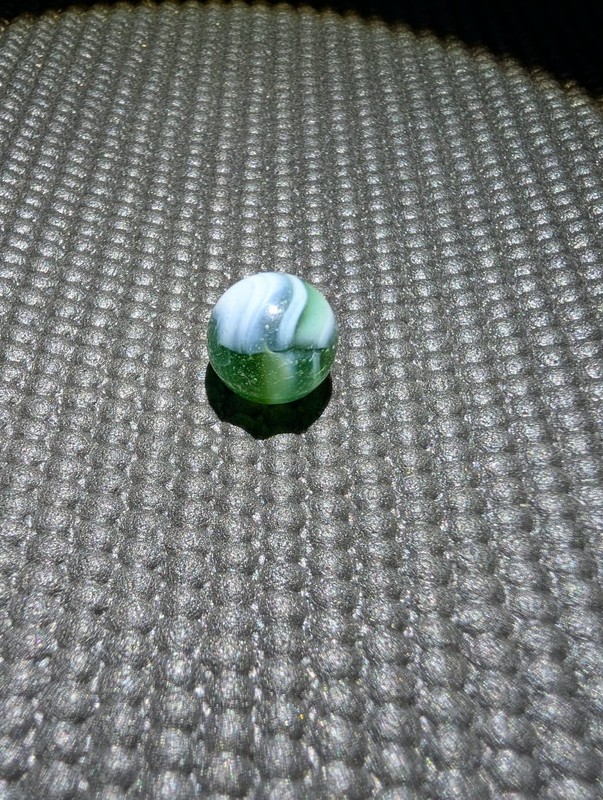 Peltier Glass NLR "Polar Bear" Marble. .644" Mint Minus