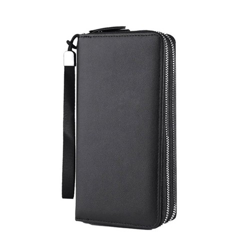 Herren Leder Geldbörse Faltbar Ausweisetui Scheckbuch Geldbörse, Clutch lang Z4U3 - Bild 19 von 20