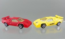 Vintage 1985 Matchbox 1:56 Diecast Red & Yellow Lamborghini Countach LP500S Lot