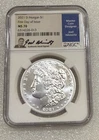 2021 D MORGAN SILVER DOLLAR NGC MS70 FIRST DAY ISSUE ~ ISKOWITZ SIG. ~ PRISTINE