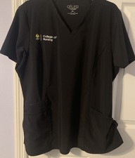 UCF College of Nursing Cherokee Scrubs Set Women Black XL Short Sleeve CKA684