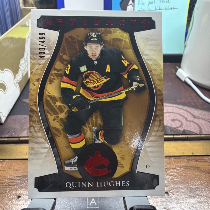2023-24 Upper Deck Artifacts - Stars Quinn Hughes #129 Ruby /499